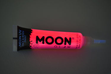Moon Glow Intense UV Blacklight Face and Body Paint with Brush